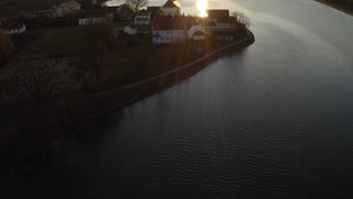 Drone Cinematic 4k Above a lake