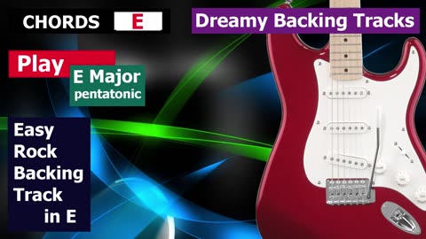 Easy Rock Backing Track in E
