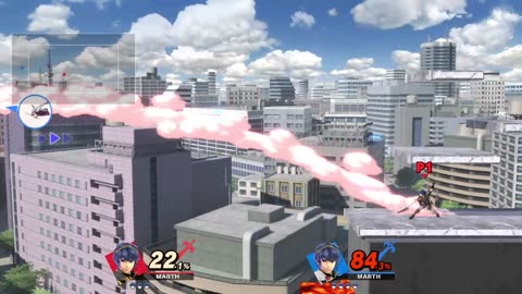 Marth vs Marth on Porkchop's Map (Custom Stage) (Super Smash Bros Ultimate)