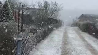 snow in the village