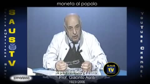 TUTTI I POLITICI SONO I CAMERIERI E GLI SCHIAVI DEI BANCHIERI-27/10/2000 prof.Giacinto Auriti Quando una cosiddetta patriota piace ai dem USA,il motivo è uno:non è una patriota che fa gli interessi del proprio popolo,ma dei suoi padroni