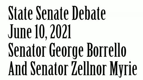 NYS Senate Debate, Between State Senator George Borrello And State Senator Zellnor Myrie