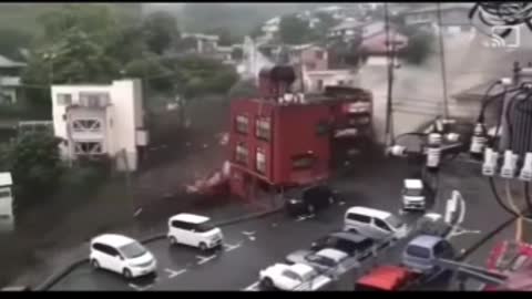 Actual Video Japan Landslide