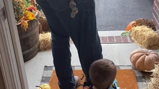 Son Doesn't Want Dad to go to Work