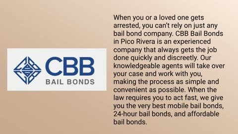 Pico Rivera Bail Bonds