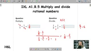 Multiply and divide rational numbers - IXL A1.B.5 (H6L)