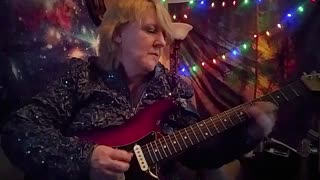 Female Lead Guitarist- Cari Dell jamming heavy metal style