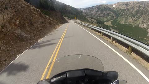 Riding down Beartooth, Billings Mt