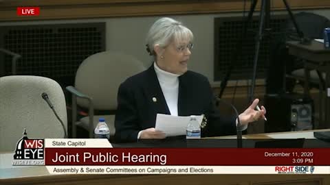 Witness #13 Speaks at Wisconsin Legislature Hearing on Election Integrity. 12/10/20.