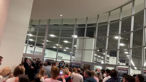2020 Election Night TCF Center Detroit Michigan - "Stop the Steal" Chant