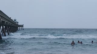 Overcast day at the beach