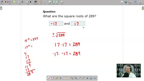 Positive and negative square roots - IXL 8.F.17 (8TF)