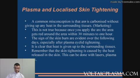 Physics of Voltaic Plasma and How It Applies to Localised Skin Tightening
