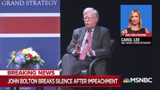 John Bolton spoke at Duke University about upcoming book