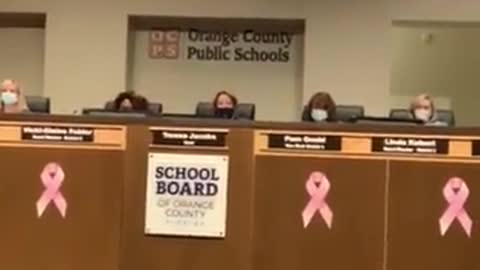 Parent reads from Maia Kobabe's "Gender Queer" at Orange County School Board meeting in Florida