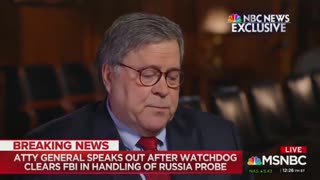 Barr says FBI launched probe on 'flimsy evidence'