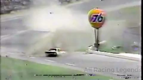 Phil Finney huge crash in the wall at Daytona (July 4, 1980)