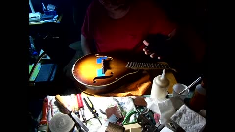 Old Kraftsman mandolin restoration part 8