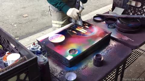 Spray Paint Street Artist Designs Jaw-Dropping Painting
