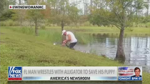 LEGEND: Florida Man Speaks After Viral Video Wrestling Dog From an Alligator