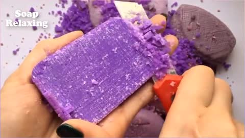 Soap Carving Vs Soap Cutting Satisfying ASMR (Relaxing Video) P19(720P_HD)