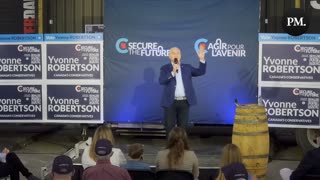 Erin O’Toole roasts Justin Trudeau during his final campaign stop in Toronto.
