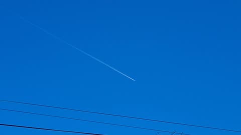 Contrail Above Wales.