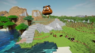 Minecraft Goomba Build - Mario