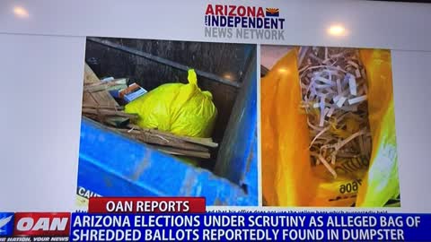 OANN Confirms Maricopa County Shredded Ballots Are From 2020 Election