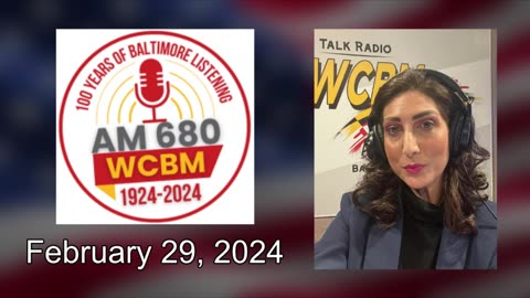 Alexandra Levine WCBM Guest Host February 29, 2024