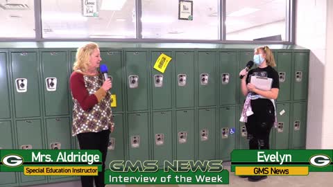 S5:E7- The GMS News Show - Week of October 25th through October 29th, 2021 with Mrs. Aldridge
