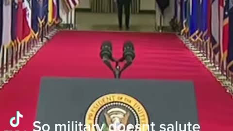 Since when do the Marines not salute the President of the United States.