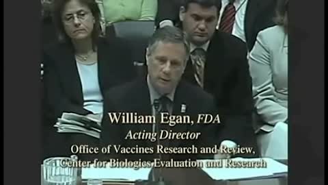 Dan Burton Congressional Hearing: FDA admits Mercury in Vaccines tested once in 1920's