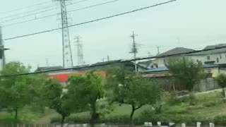 View from a train in Japan