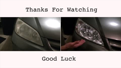 How To Restore Faded Headlights