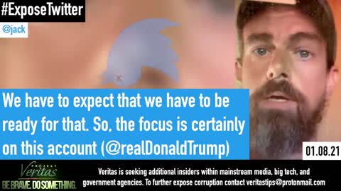 Project Veritas (Part 1): Twitter CEO Jack Dorsey Details "Agenda for Further Political Censorship"