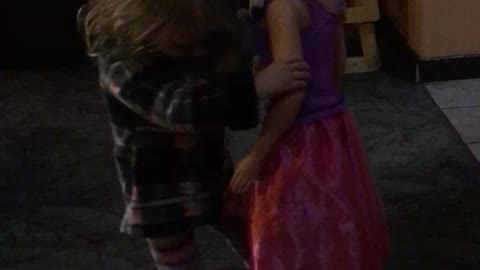 Baby Dances With Life Size Doll
