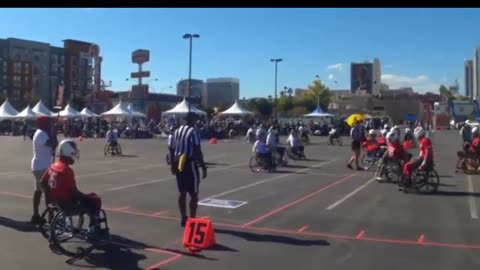 Inaugural 2023 Wheelchair Football League tournament action from Las Vegas: Hits, passes and heart