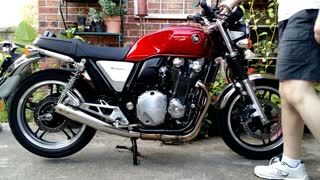 Honda CB1100 - Tadao Power Box Exhaust - Before & After