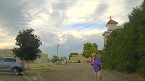 Dash Cam Captures Officer Joining 92-Year-Old Woman For Impromptu Dance Off