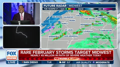 Rare February Storms Target The Midwest As Golf-Ball Sized Hail Could Pound 5 States