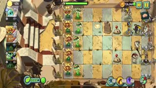 Plants vs Zombies 2 Ancient Egypt - Day 8