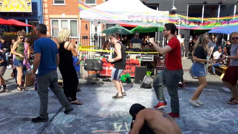 Street Dancing Kensington Market Toronto Ontario Canada 07 31 2016