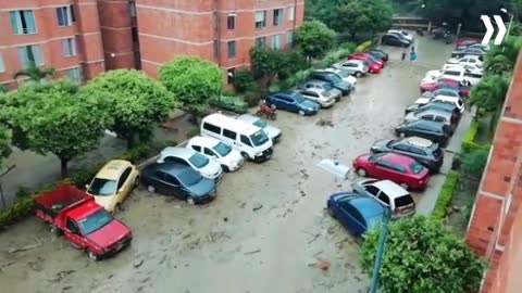 Video: Así amanecieron tres barrios de Floridablanca tras la avalancha