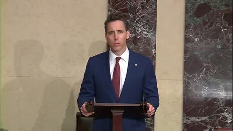 Hawley Calls For Biden To Resign From Floor Of Senate
