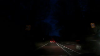 Night driving speedlapse GoPro