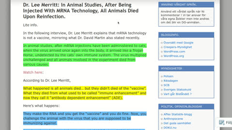 The vaccinated are dying just like 100% of the MRNA test animals!!!!