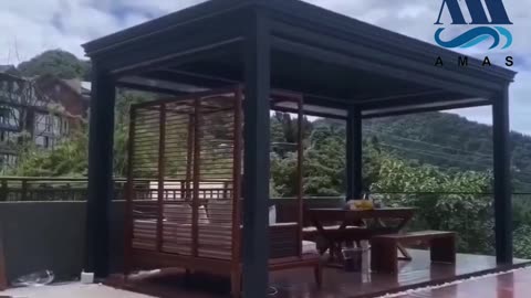 AMAS aluminum pergola and screen