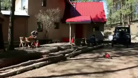 05 Modern Homesteading - Wood cutting chores