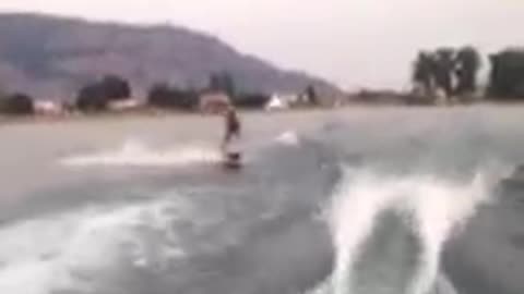 Wakeboard bail to faceplant